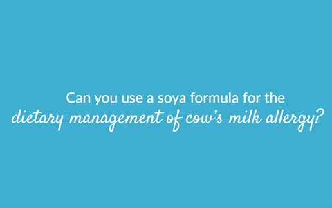 Can You Use Soya Powder For Cows Milk Allergy Banner
